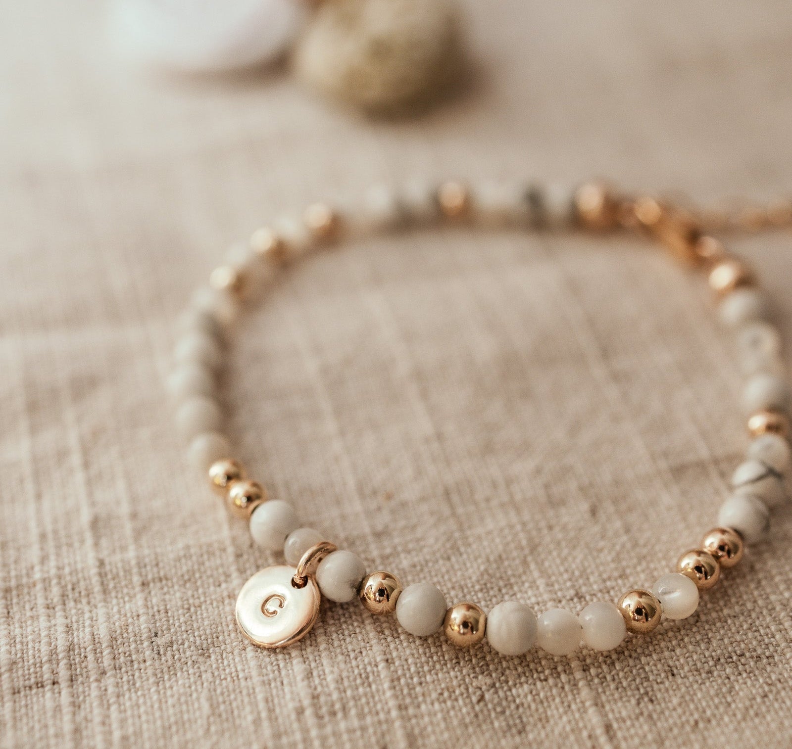 Personalised jewellery - KBN Jewellery - handmade jewellery – Personalised Jewellery gifts – Dainty jewellery – Australia made jewellery – beaded bracelet – pearl bracelet – hand made bracelet – howlite bracelet – initial bracelet – handmade crystal bracelet