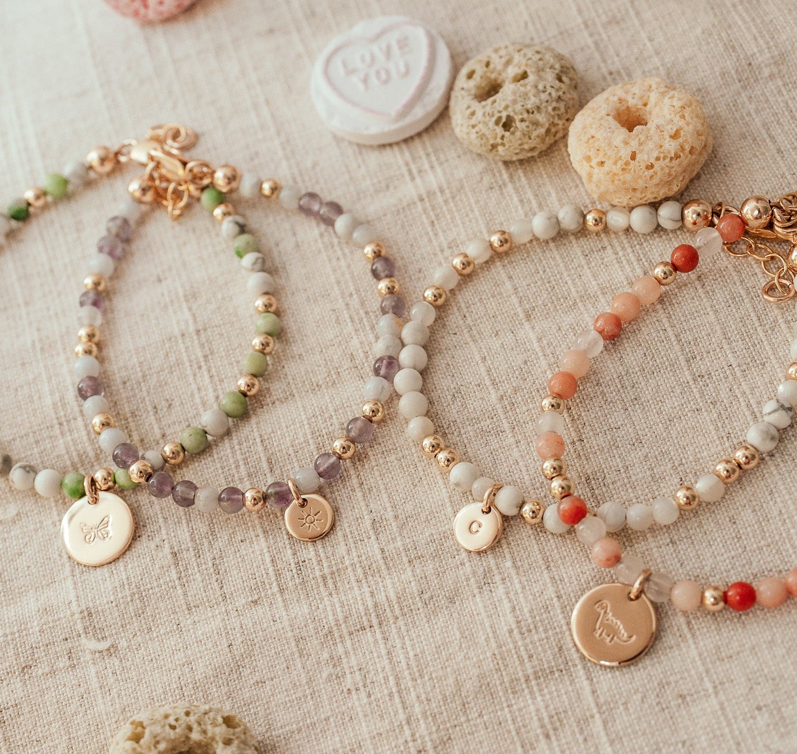Personalised jewellery - KBN Jewellery - handmade jewellery – Personalised Jewellery gifts – Dainty jewellery – Australia made jewellery – beaded bracelet – pearl bracelet – hand made bracelet – howlite bracelet – initial bracelet – handmade crystal bracelet