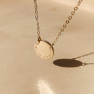 Personalised jewellery - KBN Jewellery - handmade jewellery – custom jewellery gifts – dainty necklace – Australian made – initial necklace – children’s initial necklace – roman numeral necklace – round pendant necklace – double holed necklace