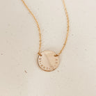 Personalised jewellery - KBN Jewellery - handmade jewellery – custom jewellery gifts – dainty necklace – Australian made – initial necklace – children’s initial necklace – roman numeral necklace – round pendant necklace – double holed necklace