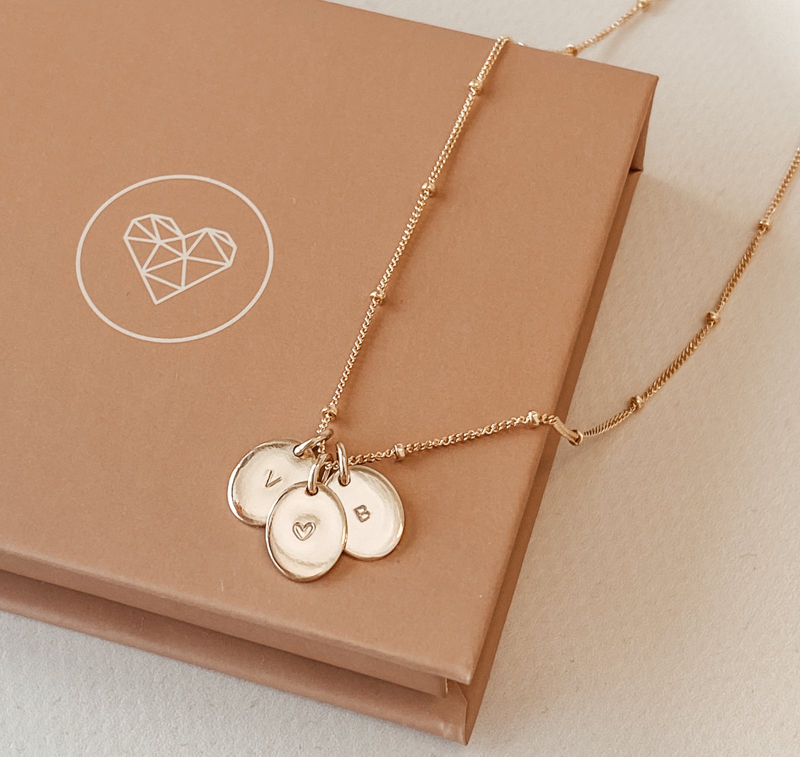 Personalised jewellery - KBN Jewellery - handmade jewellery – Personalised Jewellery gifts – Dainty jewellery- Dainty necklace - initial necklace – symbol necklace – bead chain – tiny pendant – children initial