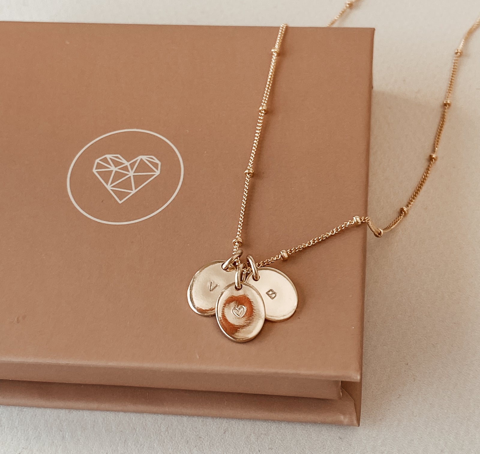 Personalised jewellery - KBN Jewellery - handmade jewellery – Personalised Jewellery gifts – Dainty jewellery- Dainty necklace - initial necklace – symbol necklace – bead chain – tiny pendant – children initial