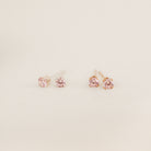 Personalised jewellery – handmade jewellery – KBN jewellery – dainty earrings – birth month earrings – birthstone earrings – affordable earrings – pink stone earrings – October studs – birthstone studs