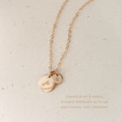 Sofia Necklace - Personalised jewellery - KBN Jewellery - handmade jewellery – small pendant necklace – initial necklace – symbol necklace – family initial necklace – children’s initial necklaces – birth flower initial necklace