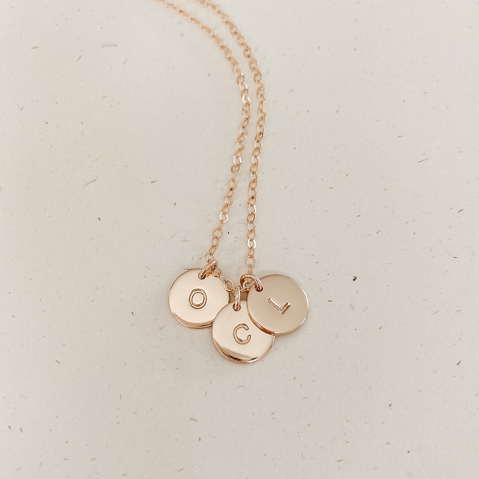 Sofia Necklace - Personalised jewellery - KBN Jewellery - handmade jewellery – small pendant necklace – initial necklace – symbol necklace – family initial necklace – children’s initial necklaces – birth flower initial necklace