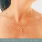 Sofia Necklace - Personalised jewellery - KBN Jewellery - handmade jewellery – small pendant necklace – initial necklace – symbol necklace – family initial necklace – children’s initial necklaces – birth flower initial necklace