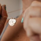 Personalised jewellery – handmade jewellery – KBN jewellery – Australian made jewellery – to the moon and back necklace – I love you to the moon and back necklace – I love you necklace – sentimental necklace – gift idea for mum – gift idea for girlfriend – gift ideas for wife – hidden message necklace – moon and stars necklace – personalised necklace – affordable necklace – Australian handmade jewellery