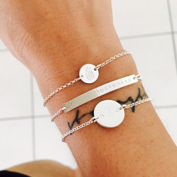 Personalised jewellery - KBN Jewellery - handmade jewellery – Personalised Jewellery gifts – Dainty jewellery- Dainty bracelet – bar bracelet – name bracelet – initial bracelet – I.D bracelet – allergy alert bracelet – medical alert  bracelet – roman numeral bracelet