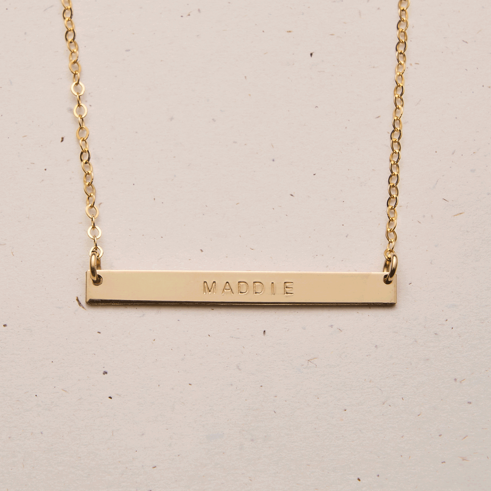 Personalised jewellery - KBN Jewellery - handmade jewellery – Personalised Jewellery gifts – Dainty jewellery- bar necklace – dainty bar necklace – personalised date necklace – roman numerals necklace – name bar necklace – words of affirmation necklace – long bar necklace – layering necklace – layering necklace inspiration – wedding gift idea – wedding gift idea for bride  - long pendant necklace – small bar necklace