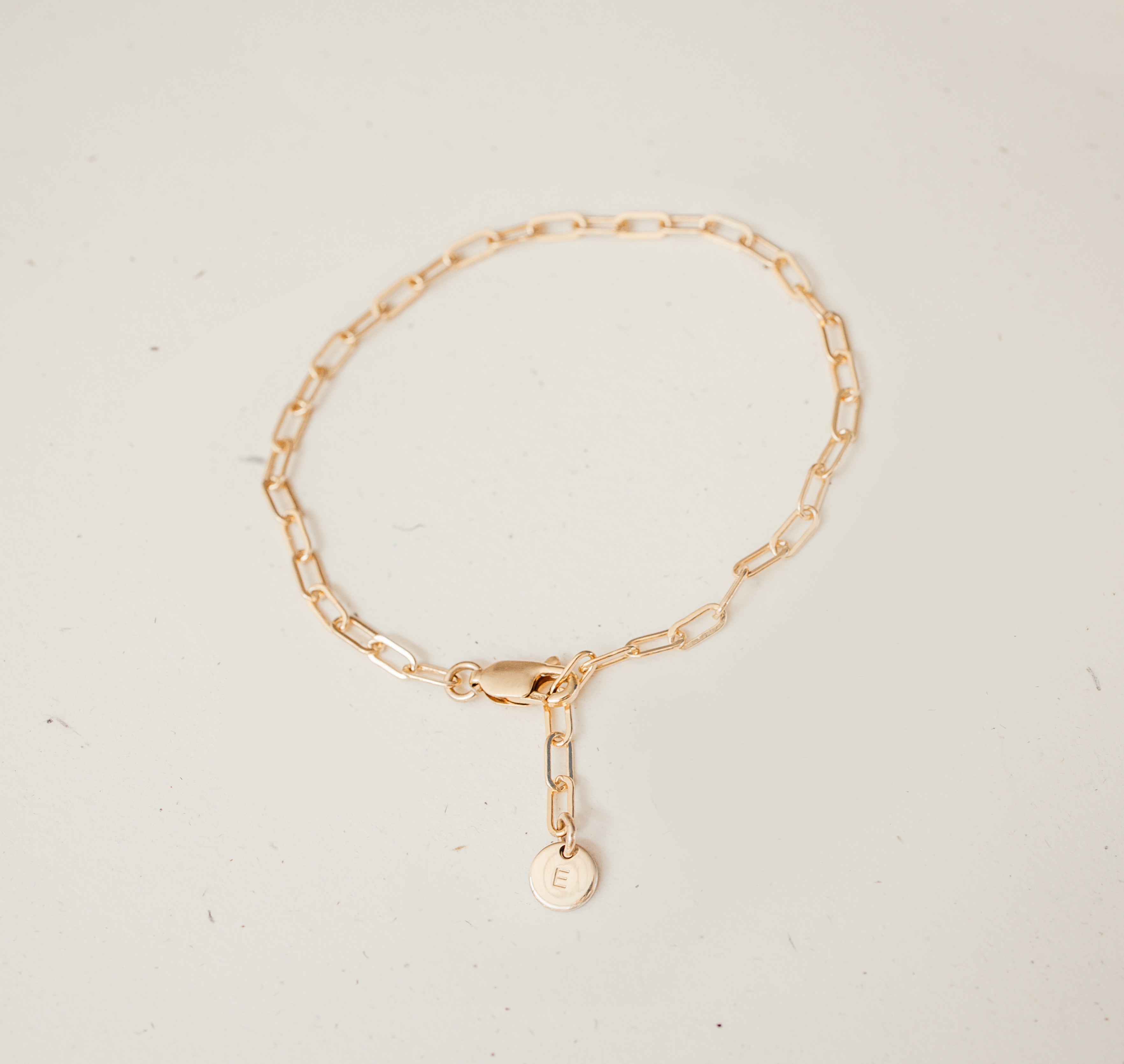 Personalised jewellery - KBN Jewellery - handmade jewellery – custom jewellery gifts – dainty anklet – stacking anklet – layering anklet – simple chain – affordable jewellery – Australian made jewellery – small pendant anklet – linked chain anklet