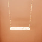 Personalised jewellery - KBN Jewellery - handmade jewellery – Personalised Jewellery gifts – Dainty jewellery- bar necklace – dainty bar necklace – personalised date necklace – roman numerals necklace – name bar necklace – words of affirmation necklace – long bar necklace – layering necklace – layering necklace inspiration – wedding gift idea – wedding gift idea for bride
