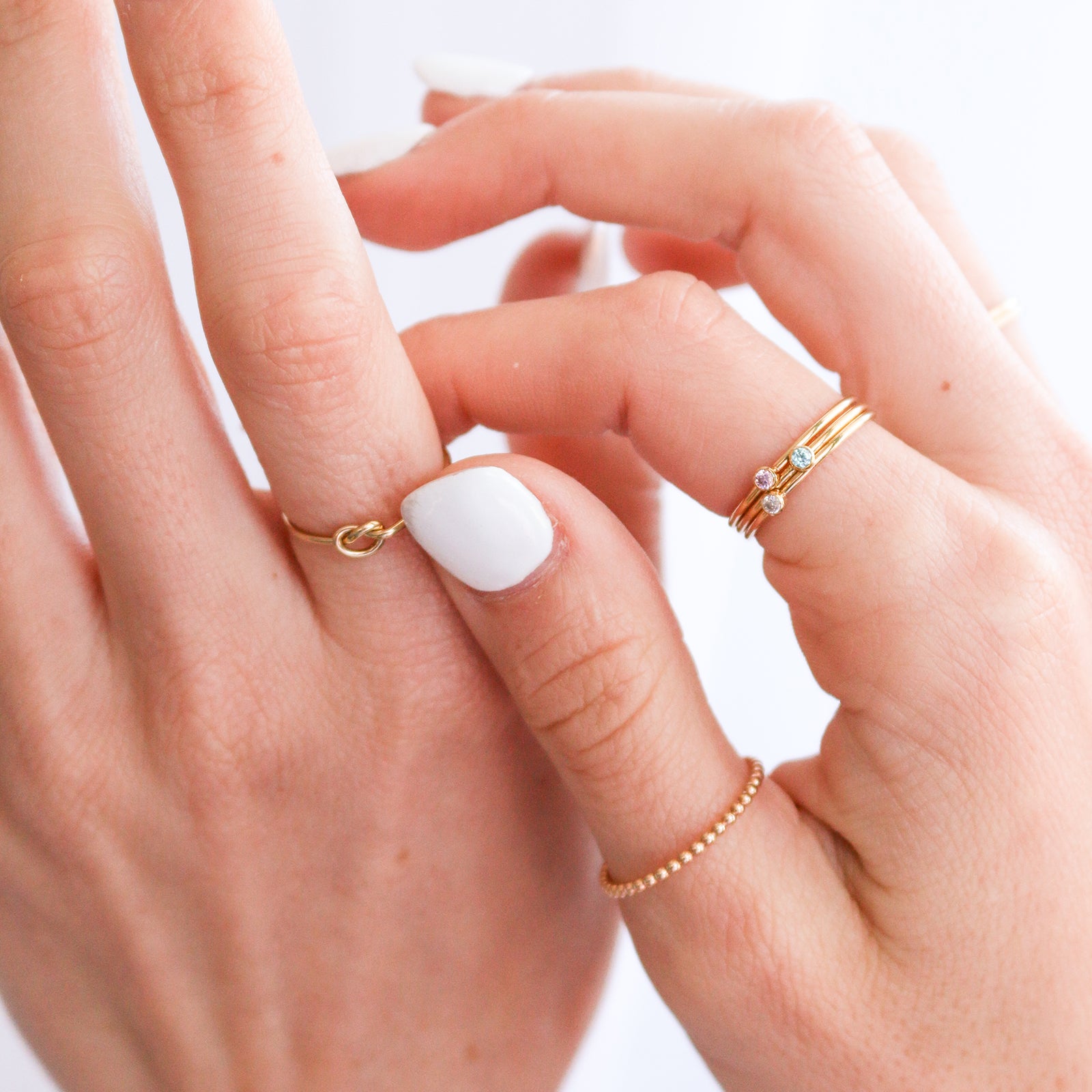 Personalised jewellery - KBN Jewellery - handmade jewellery – Personalised Jewellery gifts – Dainty jewellery – love ring – stacking ring – small knot ring – knot ring  – knot ring – stacking ring – ring that represents love