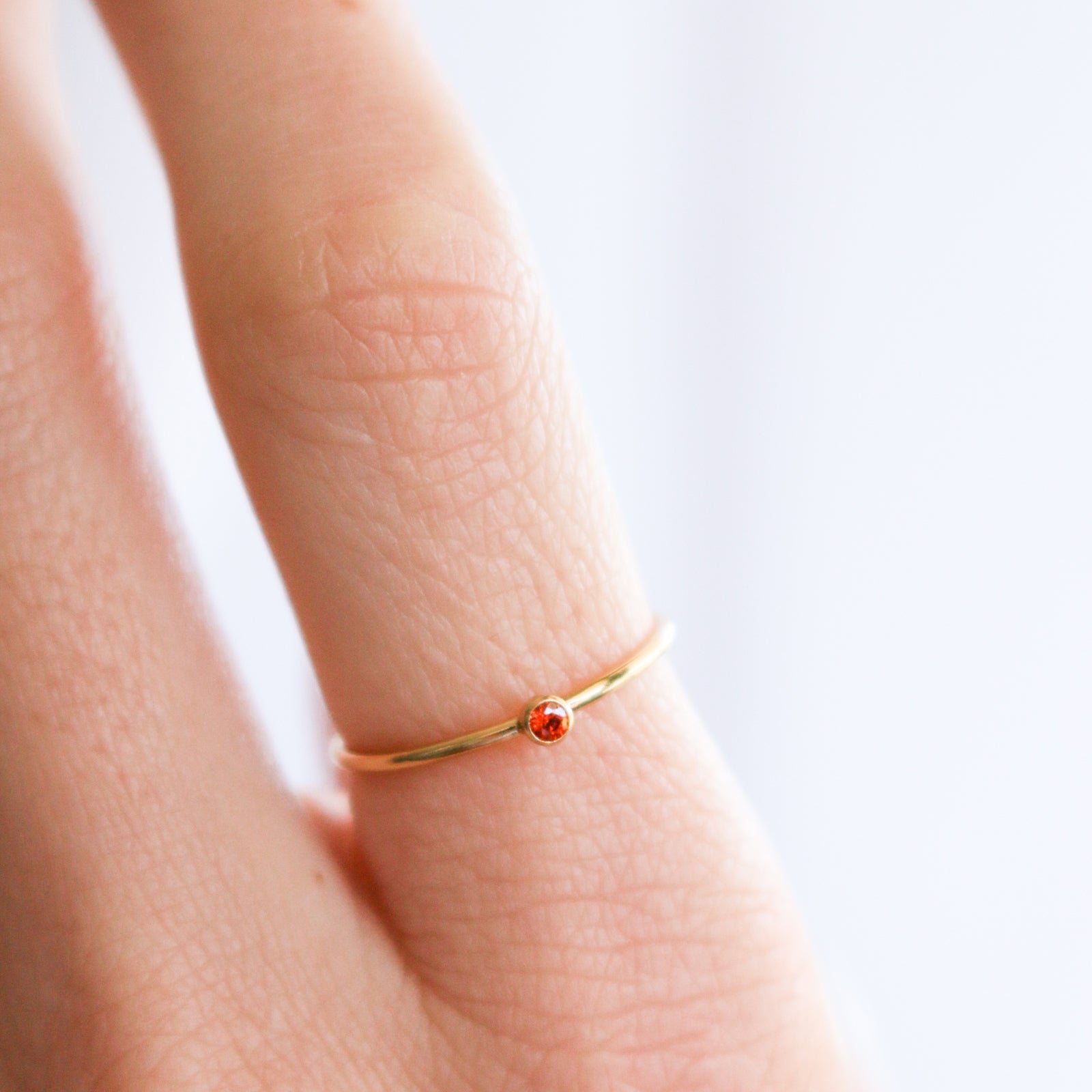 Personalised jewellery – handmade jewellery – KBN jewellery – dainty ring – birth month ring – birthstone ring – affordable ring – strength and peace  ring – July stone rings – birthstone ring – stacking ring – red stone ring