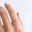 Personalised jewellery – handmade jewellery – KBN jewellery – dainty ring – birth month ring – birthstone ring – affordable ring – may  birthstone ring– ring – personalised ring