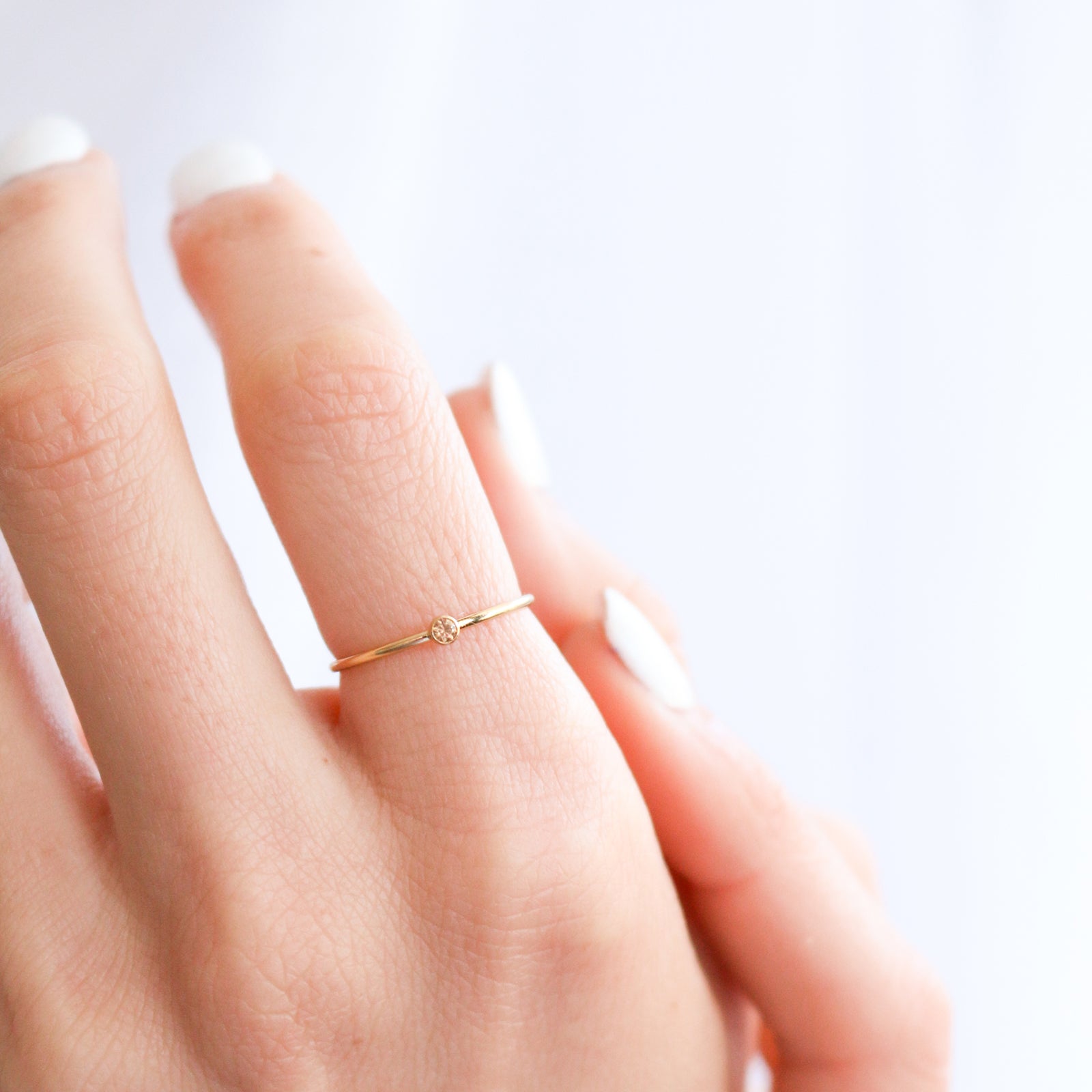 Personalised jewellery – handmade jewellery – KBN jewellery – dainty ring – birth month ring – birthstone ring – affordable ring – November  birthstone ring– ring – yellow stone ring – harmony and balance ring.