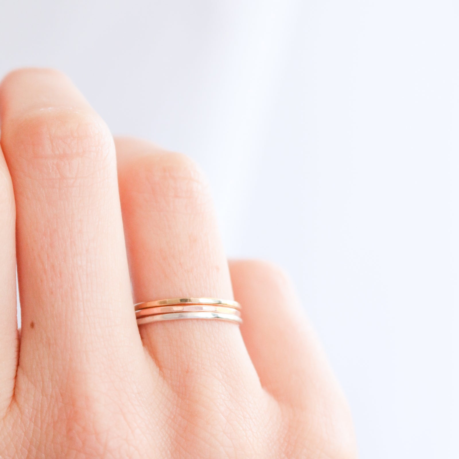 Personalised jewellery - KBN Jewellery - handmade jewellery – Personalised Jewellery gifts – ring – simple ring – stacking ring – textured ring - handmade ring