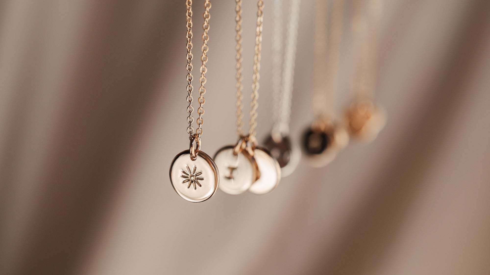 Personalised Jewellery with Small Pendants
