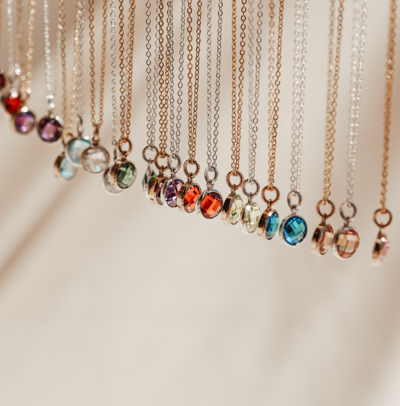 Birthstone Drop Necklace • March