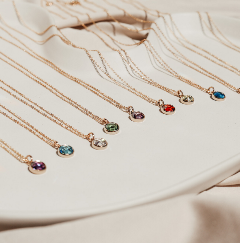 Birthstone Drop Necklace • June