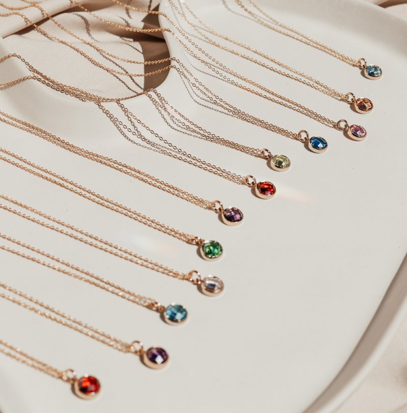 Birthstone Drop Necklace • June