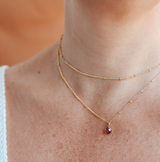 Birthstone Drop Necklace • January