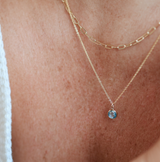 Birthstone Drop Necklace • September