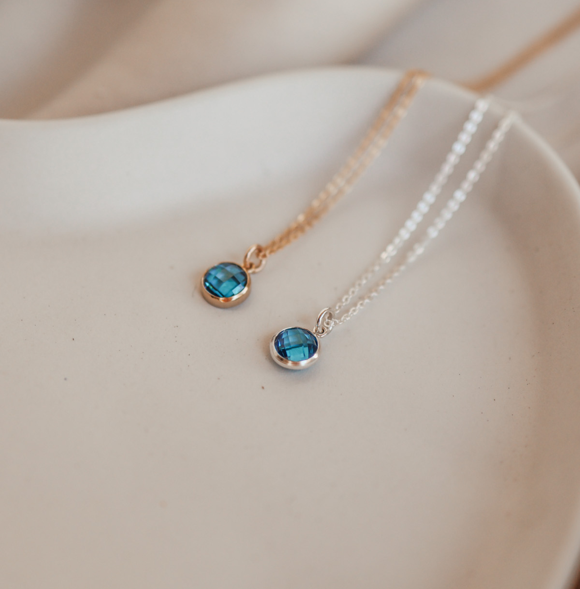Personalised jewellery – handmade jewellery – KBN jewellery – Australian made jewellery – crystal necklace – birthstone drop necklace – birthstone pendant for necklace – crystal necklace – birthstone jewellery – dark blue stone pendant – blue birthstone for necklace – September birthstone pendant – September birthstone drop