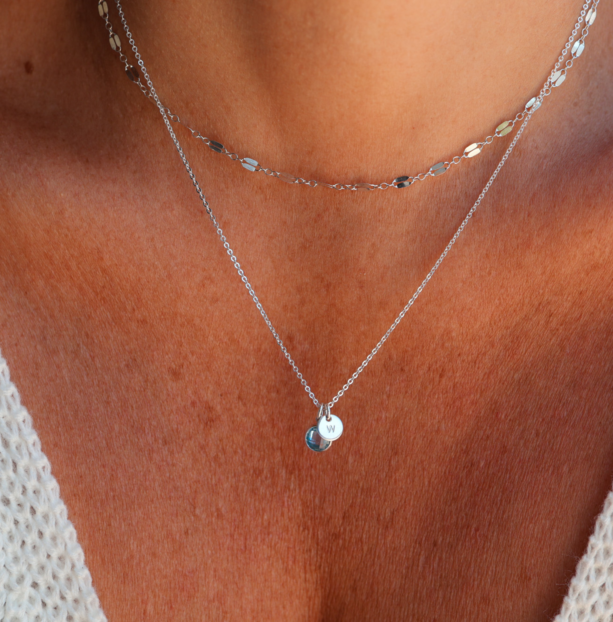 Personalised jewellery - KBN Jewellery - handmade jewellery – Personalised Jewellery gifts – Dainty jewellery – layering necklace – linked chain – unique chain – layering – Australia made – KBN Jewellery – Most popular necklace – trendy necklace 