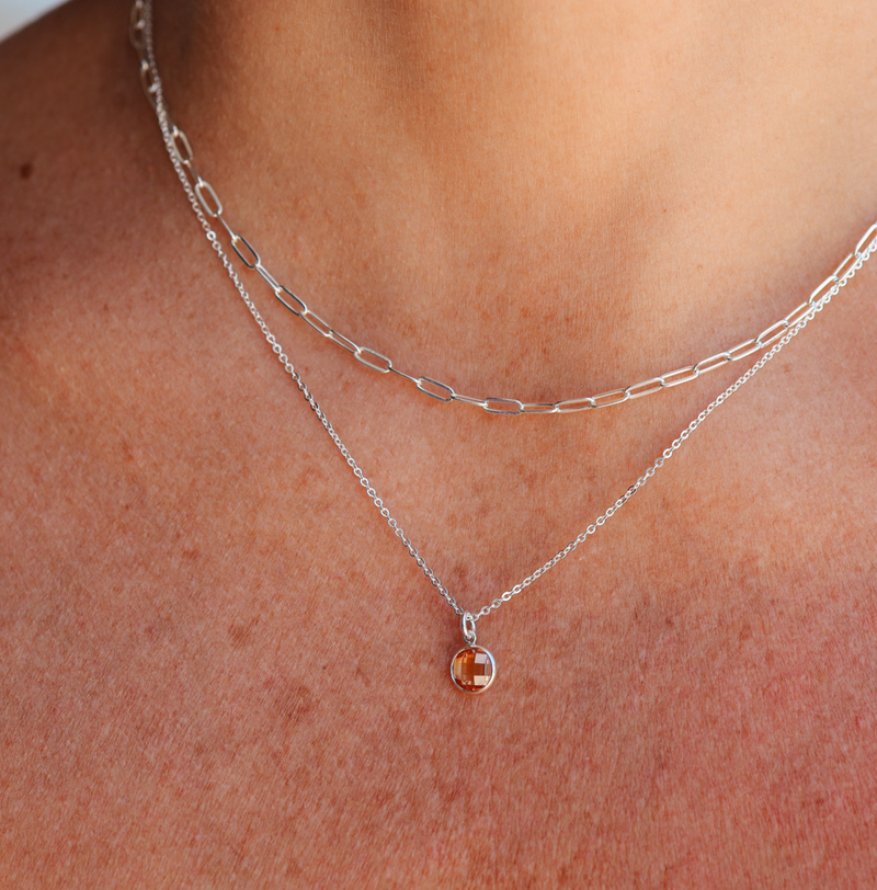 Birthstone Drop Necklace • November