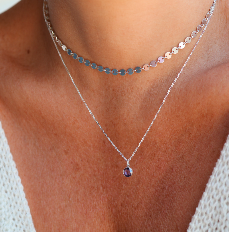 Birthstone Drop Necklace • June