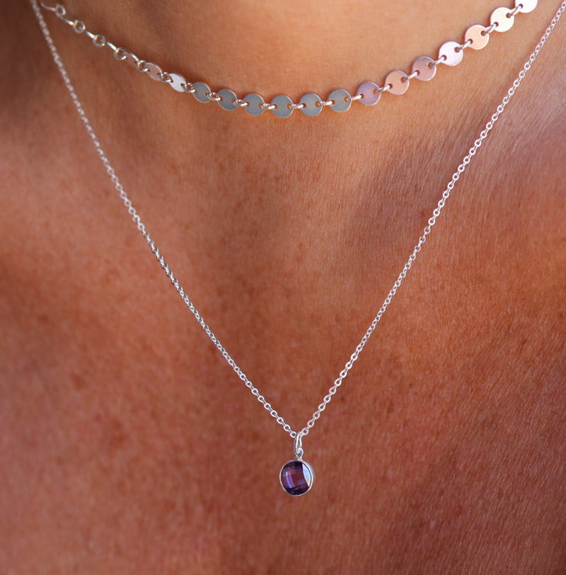 Birthstone Drop Necklace • June