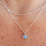 Birthstone Drop Necklace • March