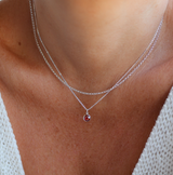 Birthstone Drop Necklace • January