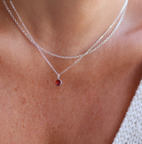 Birthstone Drop Necklace • January