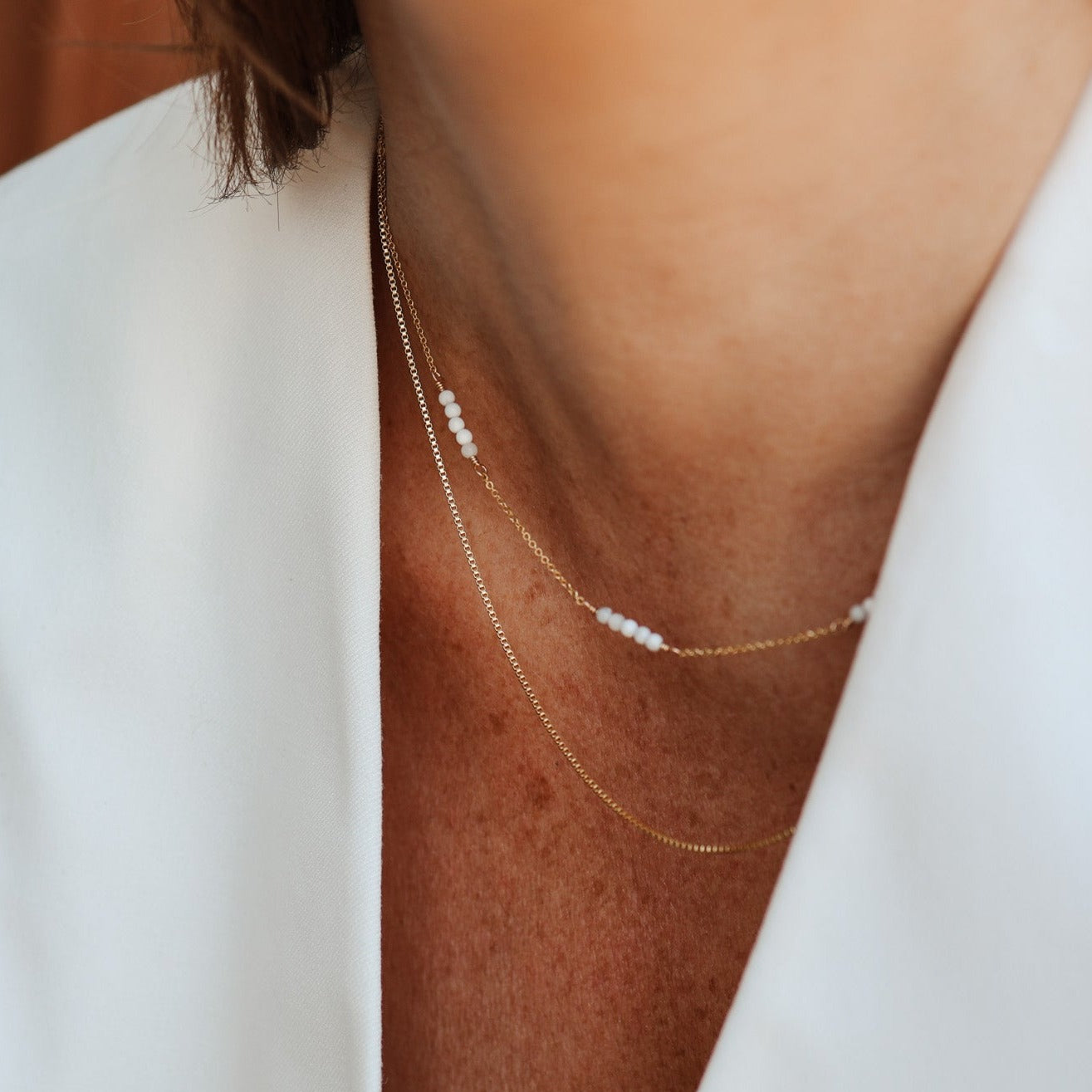 Personalised jewellery – handmade jewellery – KBN jewellery – Australian made jewellery –  box chain – gold filled box chain – layering chain 