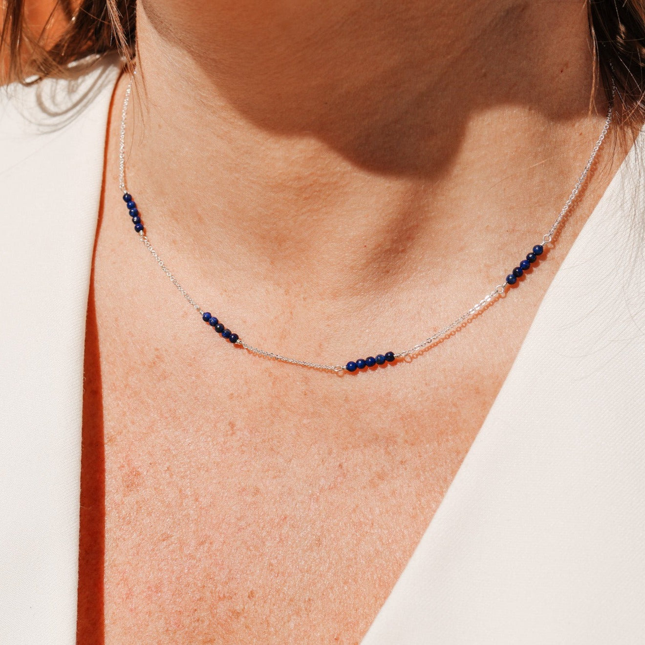 Personalised jewellery - KBN Jewellery - handmade jewellery – Personalised Jewellery gifts – Australian Made – gemstone necklace – blue lapis necklace – green jade necklace – amethyst necklace – black obsidian necklace – peach aventurine necklace – white howlite necklace – gemstone stack necklace 