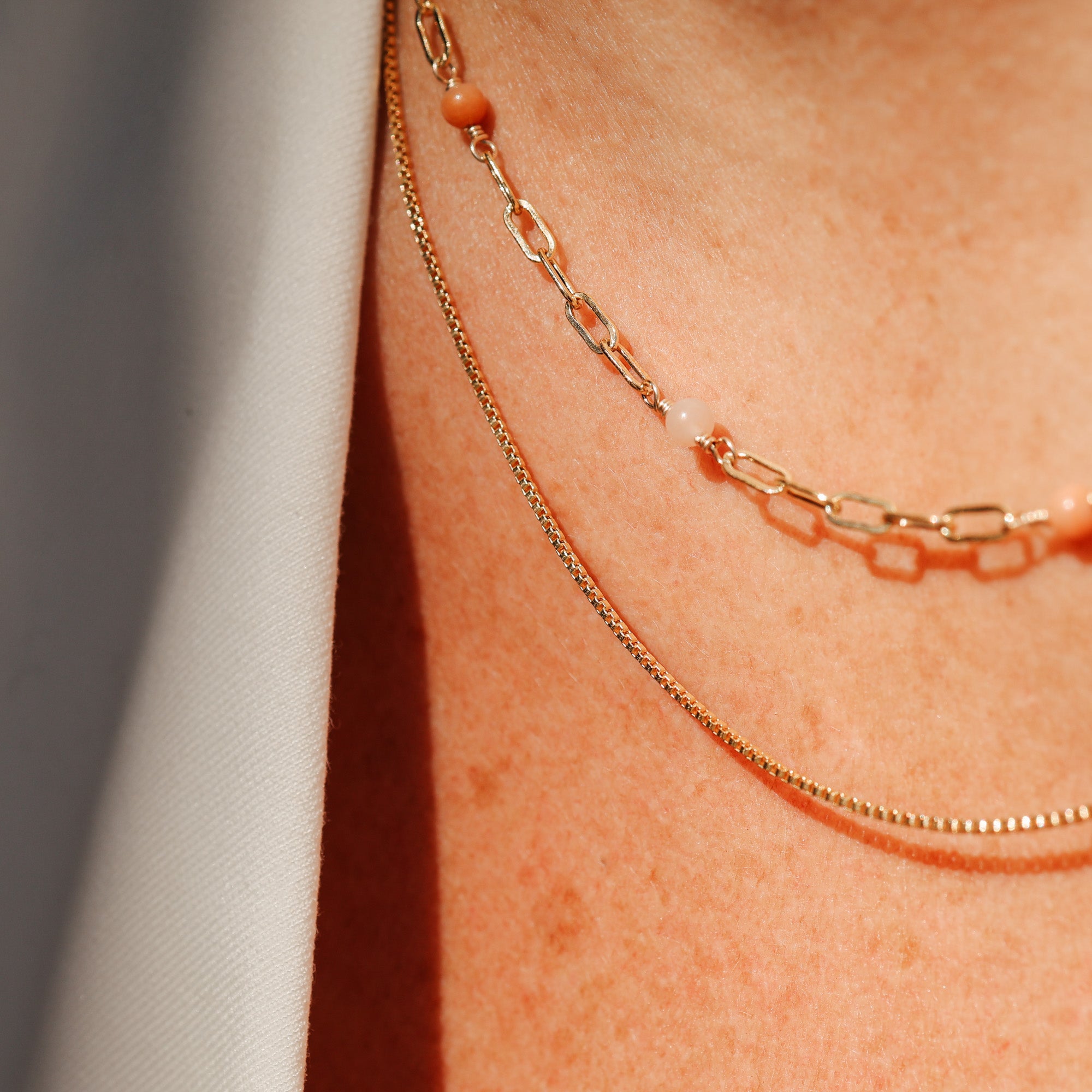 Personalised jewellery - KBN Jewellery - handmade jewellery – Personalised Jewellery gifts – Australian Made – gemstone necklace – blue lapis necklace – green jade necklace – amethyst necklace – black obsidian necklace – peach aventurine necklace – white howlite necklace – gemstone stack necklace 