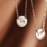 Angel Numbers • Medium Pendant Necklace • Double Hole