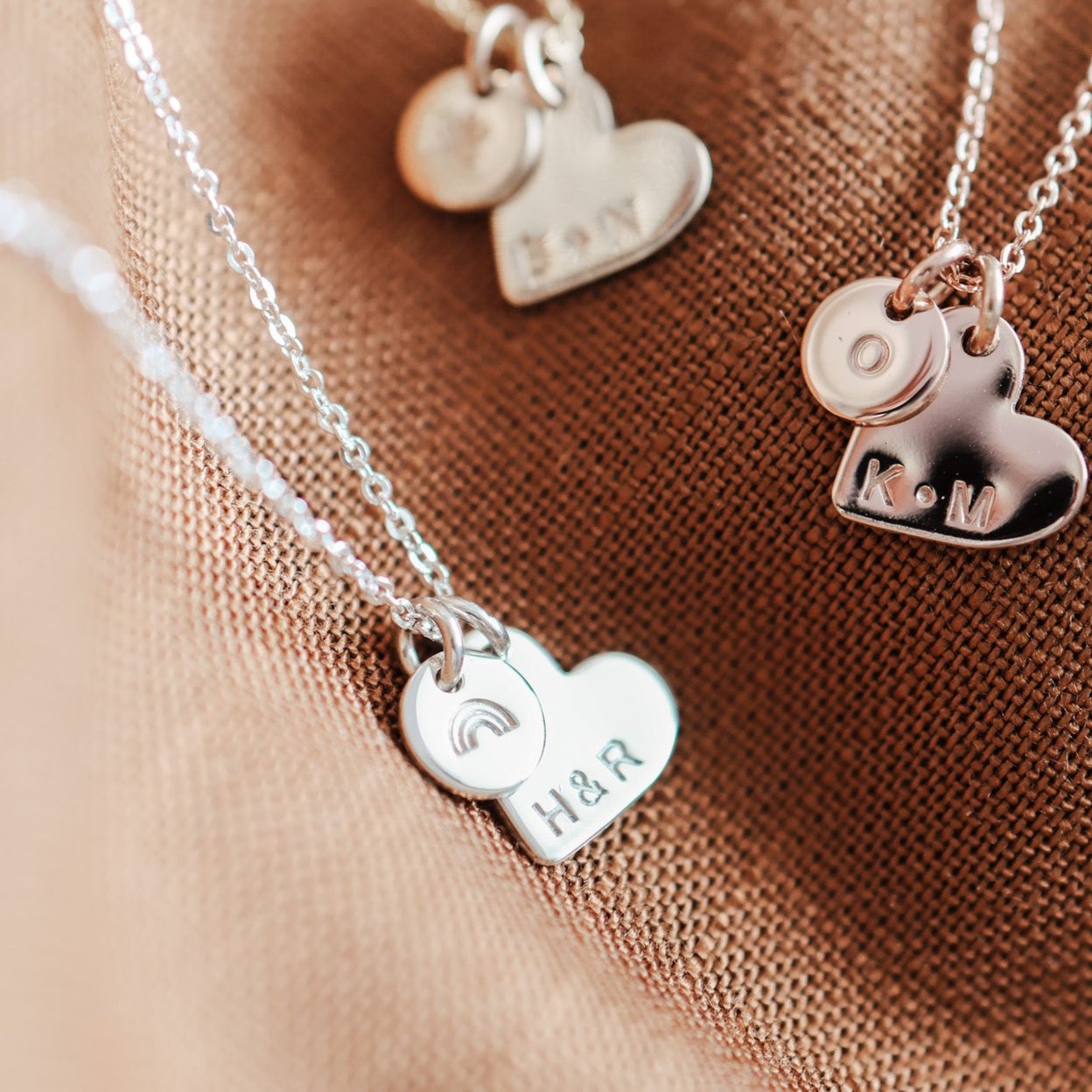 Personalised jewellery - KBN Jewellery - handmade jewellery – Personalised Jewellery gifts – Dainty jewellery- heart necklace – heart pendant necklace – initial necklace – symbol necklace – dainty heart necklace 