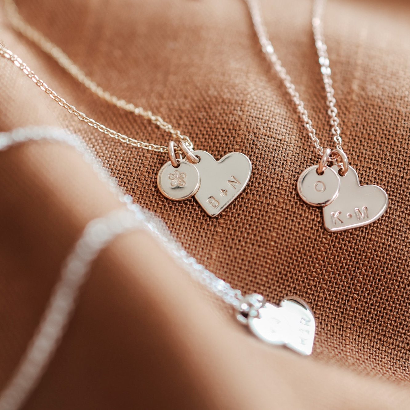 Personalised jewellery - KBN Jewellery - handmade jewellery – Personalised Jewellery gifts – Dainty jewellery- heart necklace – heart pendant necklace – initial necklace – symbol necklace – dainty heart necklace 