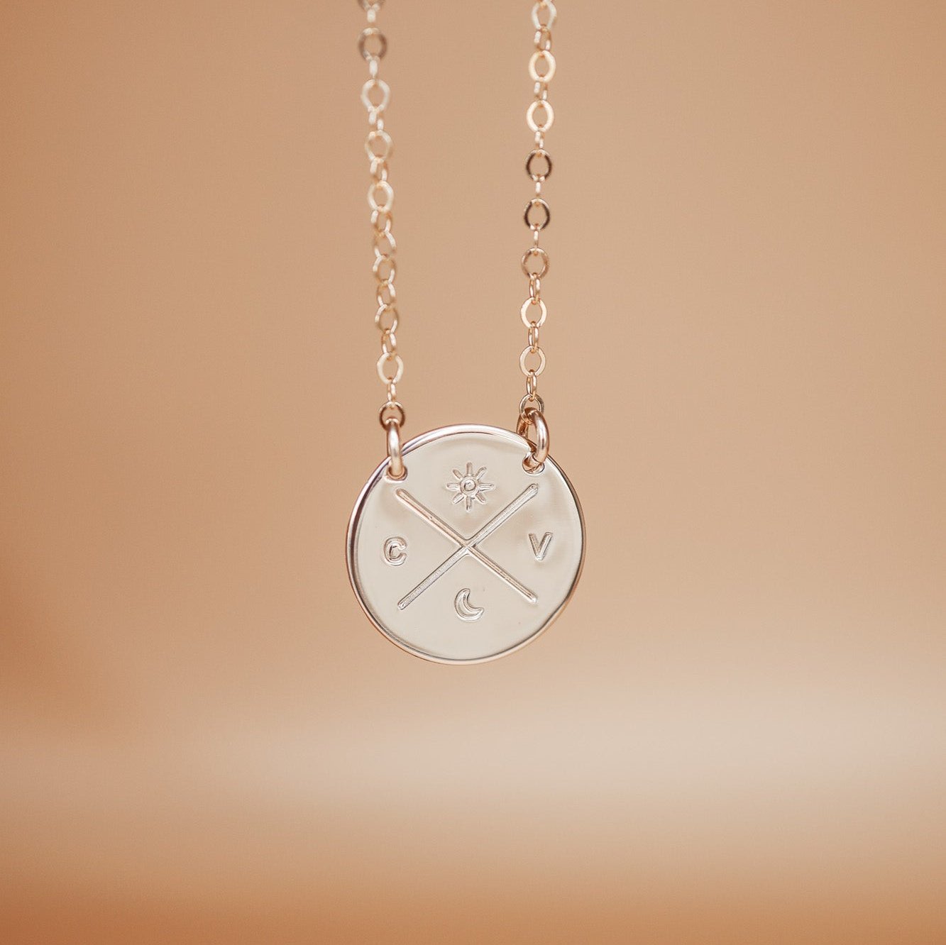 Personalised jewellery - KBN Jewellery -  handmade jewellery - cross my heart - initial necklace - symbol necklace – custom initial necklace – children initials - Cross my heart necklace