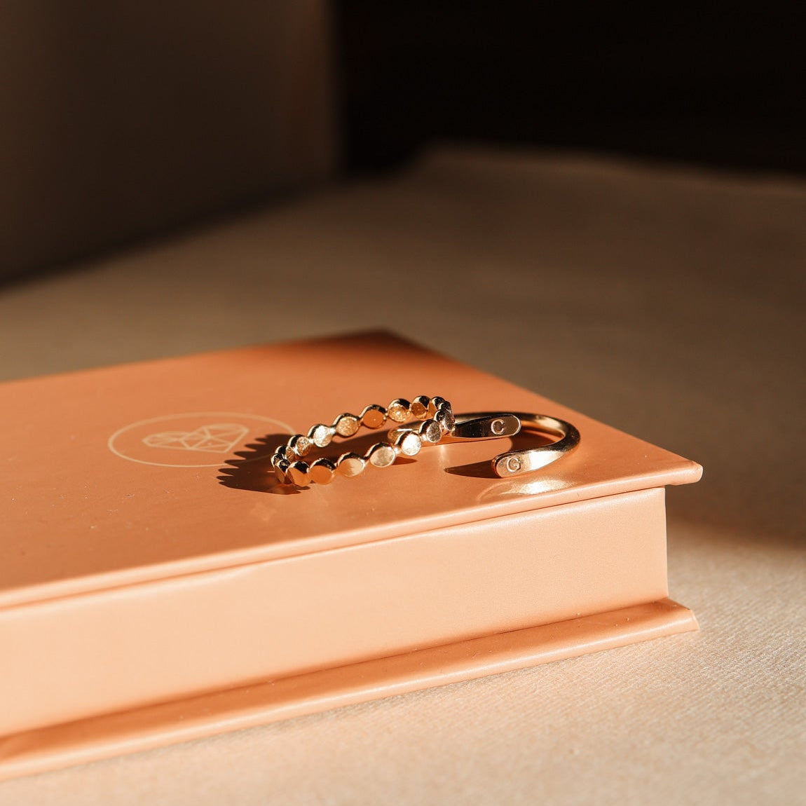 Personalised jewellery - KBN Jewellery - handmade jewellery - dainty ring – initial ring – wrap ring – classic ring – symbol ring – heart ring – butter fly ring – moon ring – flat ring – paw print ring 