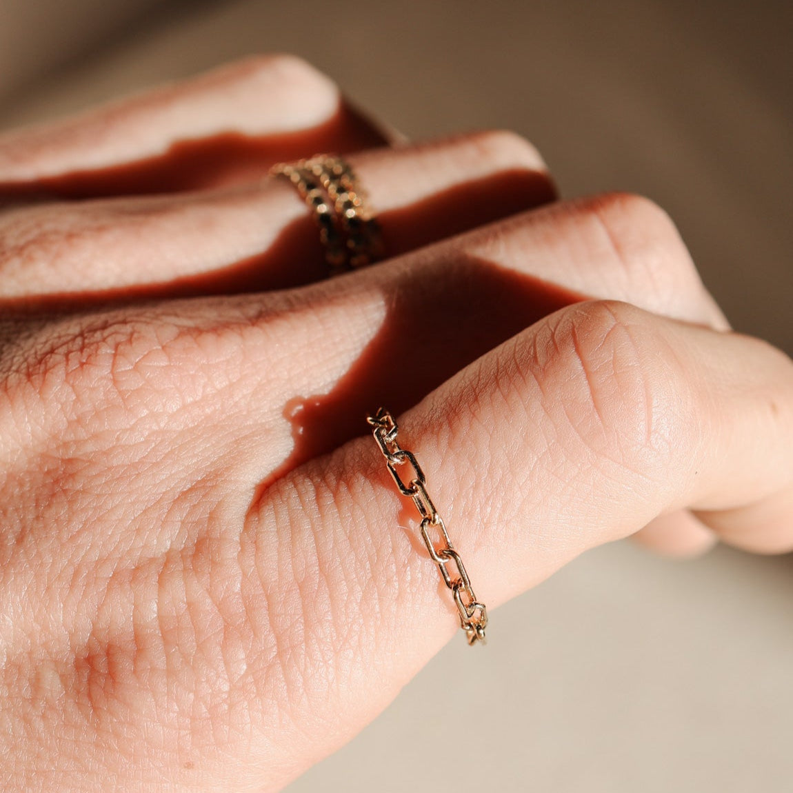 Personalised jewellery - KBN Jewellery - handmade jewellery - dainty ring – chain ring – necklace ring – dainty ring – Australian made