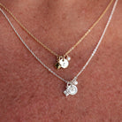 silver Gold Birthstone Pendant for necklace or bracelet