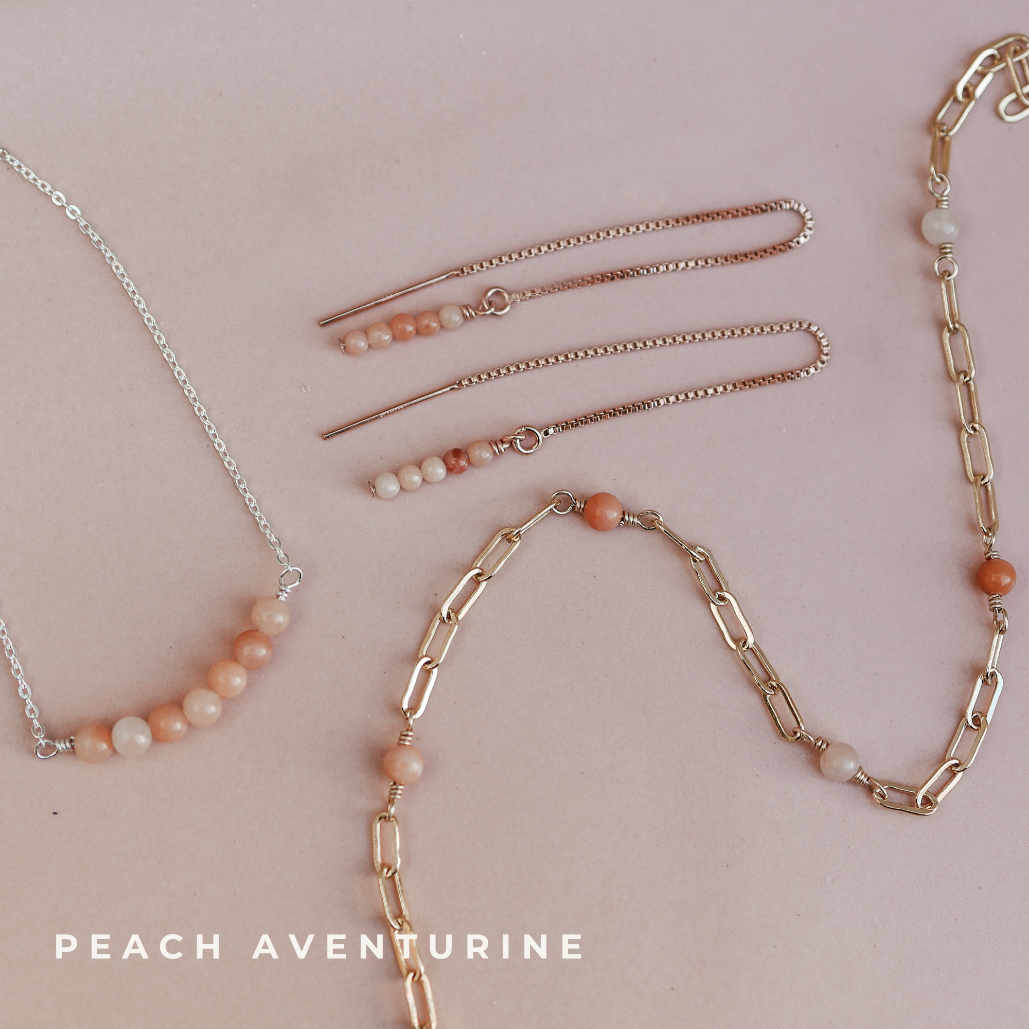 Personalised jewellery - KBN Jewellery - handmade jewellery – Personalised Jewellery gifts – Australian Made – gemstone necklace – blue lapis necklace – green jade necklace – amethyst necklace – black obsidian necklace – peach aventurine necklace – white howlite necklace – gemstone stack necklace 