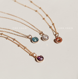 Birthstone Drop Necklace • January