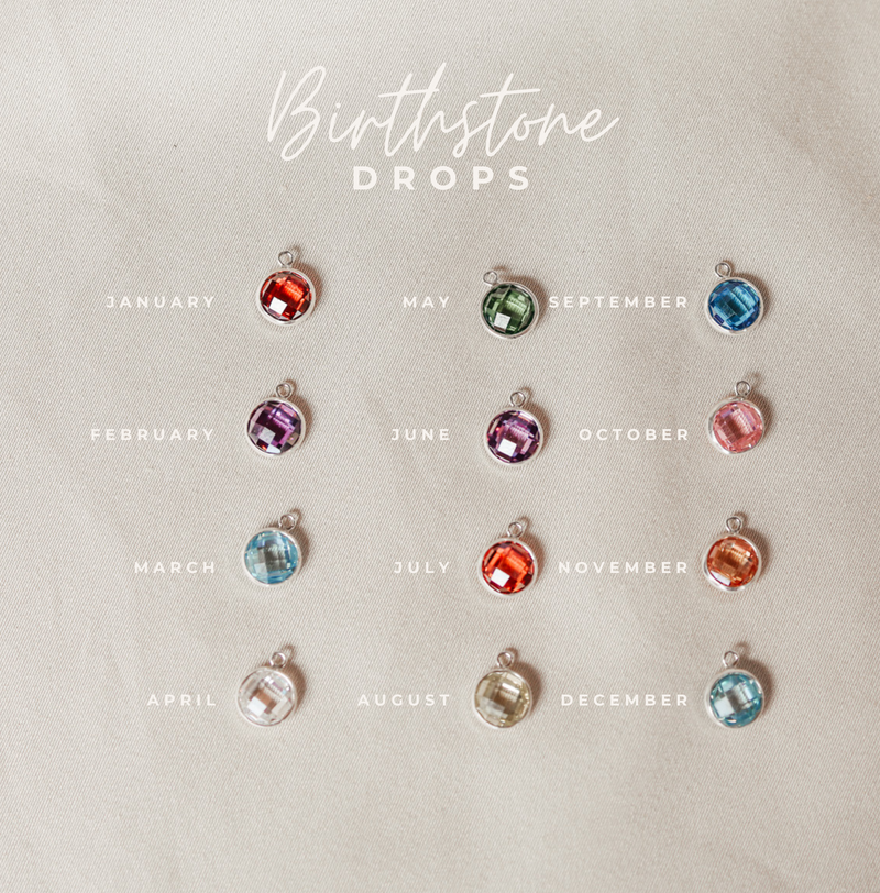 Birthstone Drop Necklace • March