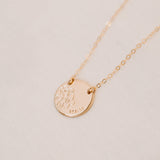 Forget Me Not • Large Pendant Double Hole Necklace