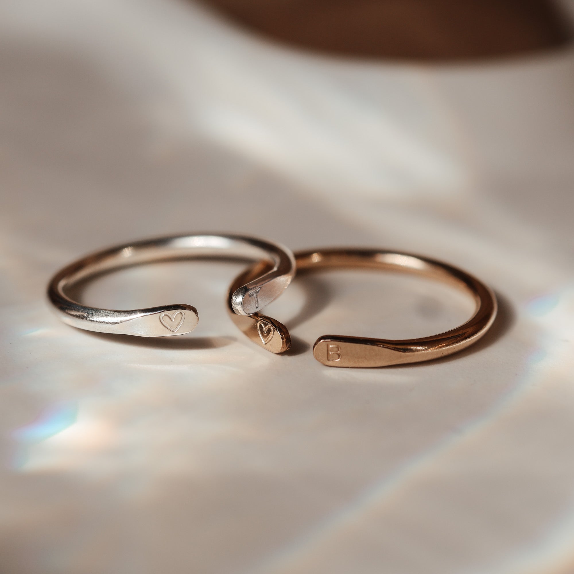 Ever Ring - Personalised jewellery - KBN Jewellery - handmade jewellery – initial ring – symbol ring – Jewellery Gifts