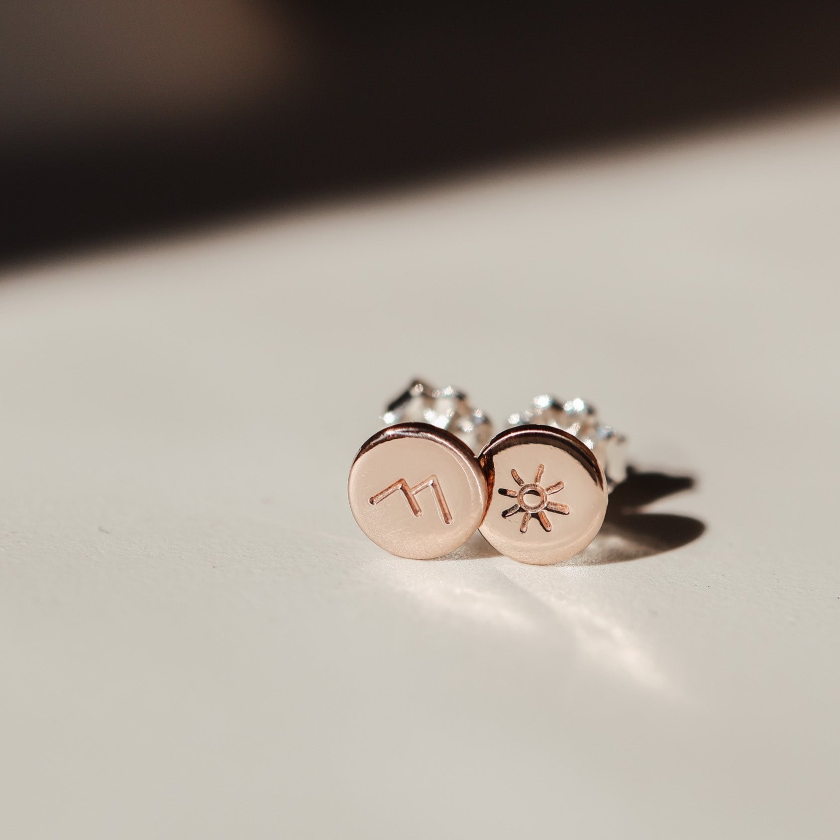 Personalised jewellery - KBN Jewellery - handmade jewellery – Personalised Jewellery gifts – personalised earrings – symbol earrings – simple studs – kid friendly earrings – personalised stud earrings 